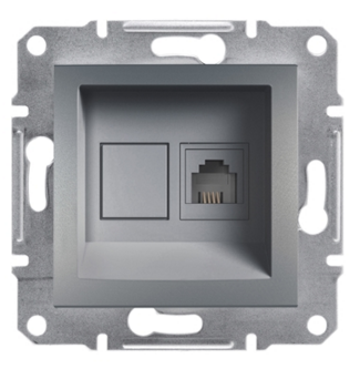 &ccedil;elik renk telefon prizi,schneider telefon prizi,cat3 telefon prizi,rj11 telefon prizi