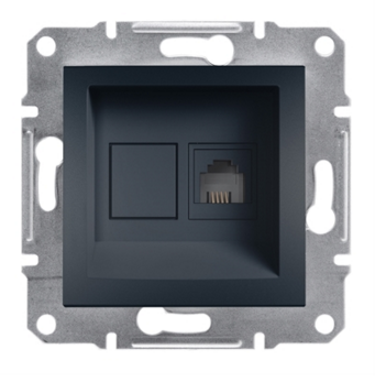 schneider asfora antrasit renk telefon prizi,schneider siyah telefon prizi